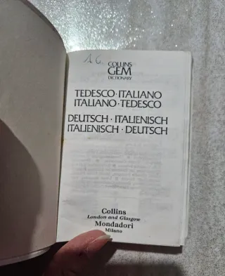 Collins gem dictionary tedesco-italiano, italia...