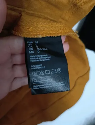 Vestido H&M mostaza botones