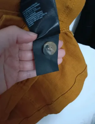 Vestido H&M mostaza botones