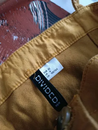 Vestido H&M mostaza botones