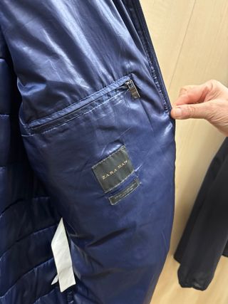 Plumífero azul entretiempo