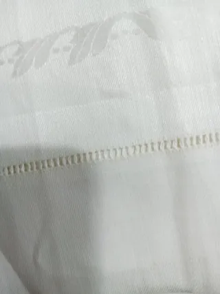 Coppia Asciugamani Lino Operato cm 120x65