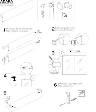 Estor enrollable azul