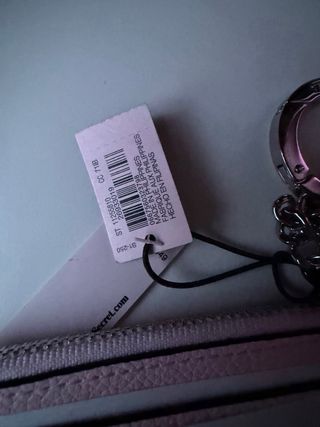 Tarjetero Victoria's Secret Rayas Rosa Blanco