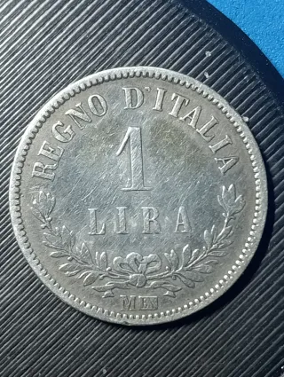 Moneta Regno d'Italia 1 Lira Argento