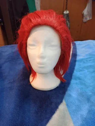 Peluca roja para disfraz