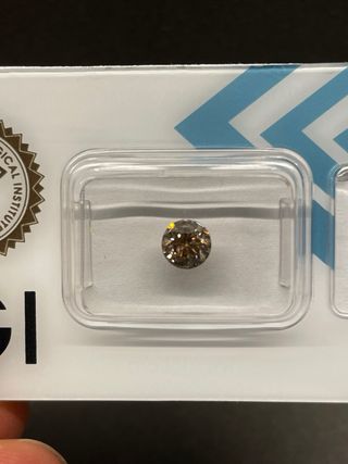 Diamante natural Marrón Dorado 0,73 ct