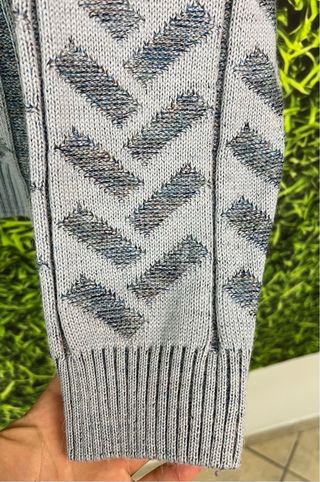 Cardigan Uomo Vintage Grigio XL