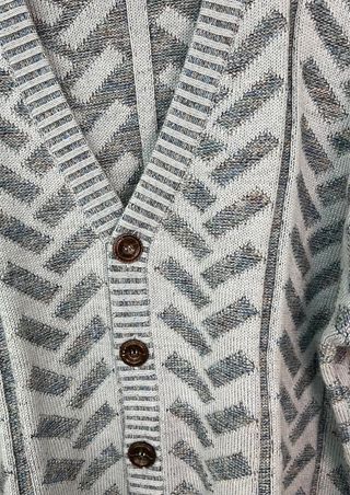Cardigan Uomo Vintage Grigio XL