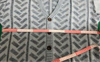 Cardigan Uomo Vintage Grigio XL