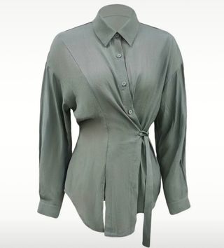 Camisa verde fina y elegante