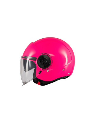 Casco Moto MT Helmets Jet Viale Rosa Fluor