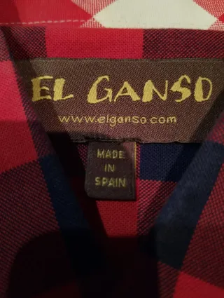 Camisa cuadros chico Talla L