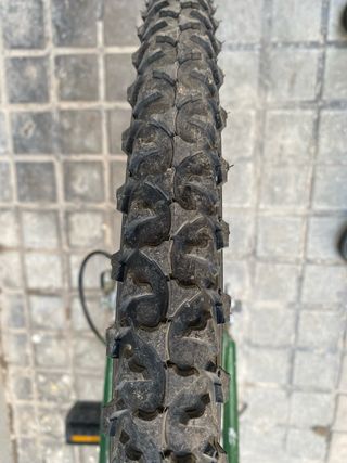 Bicicleta Montaña Vintage Verde con candado U