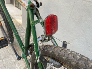 Bicicleta Montaña Vintage Verde con candado U