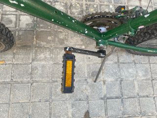 Bicicleta Montaña Vintage Verde con candado U