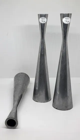 Candelabros Vintage IKEA Metal Gris