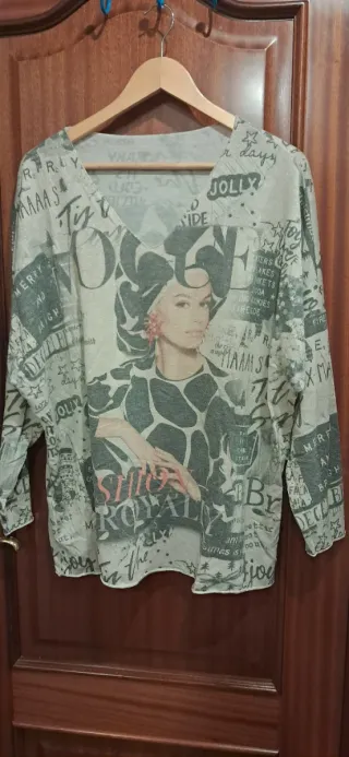 Camiseta Estampada Mujer Talla Única