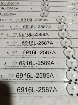 (121) Tiras LED Retroiluminación TV 6916L