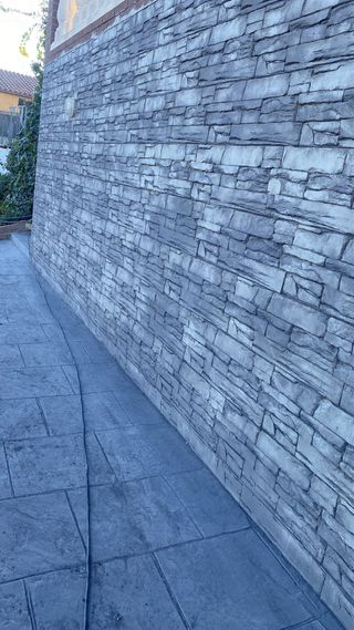 Pavimento impreso imitación piedra