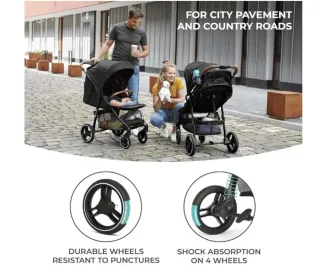 kk Kinderkraft GRANDE PLUS Silla de Paseo ligera