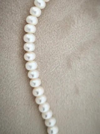 Collar perlas Tous oso plata