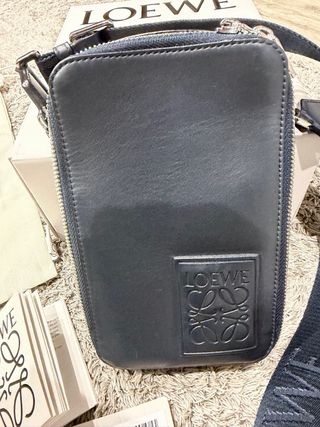 Bolso Loewe Vertical Crossbody Azul Original