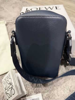 Bolso Loewe Vertical Crossbody Azul Original