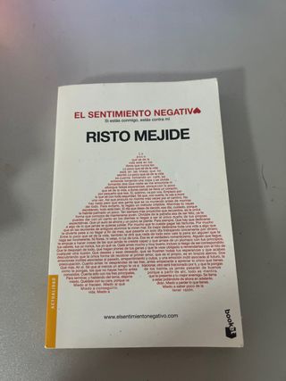 Libro el sentimiento negativo
