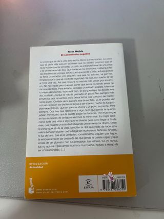 Libro el sentimiento negativo