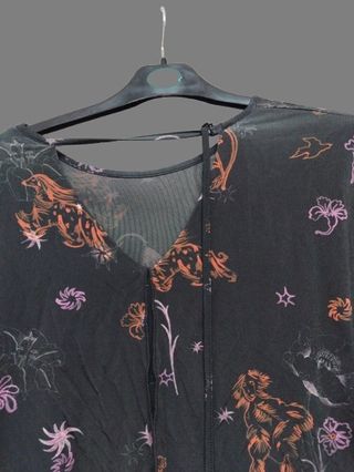 Vestido Bimba y Lola estampado gráfico largo