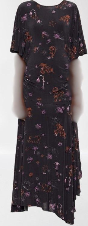 Vestido Bimba y Lola estampado gráfico largo