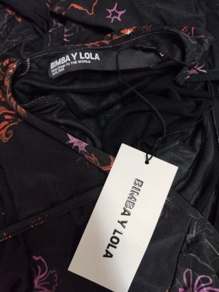 Vestido Bimba y Lola estampado gráfico largo