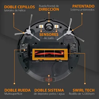 Robot Aspirador Friegasuelos Gridinlux