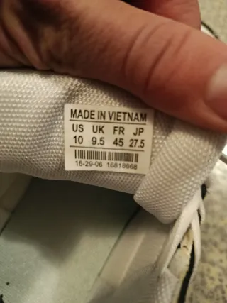 Scarpe LV bianche e nere taglia 42