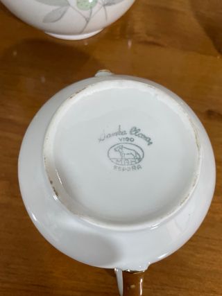 Cafetera y azucarero de porcelana 8 tazas café