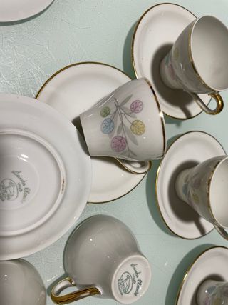 Cafetera y azucarero de porcelana 8 tazas café