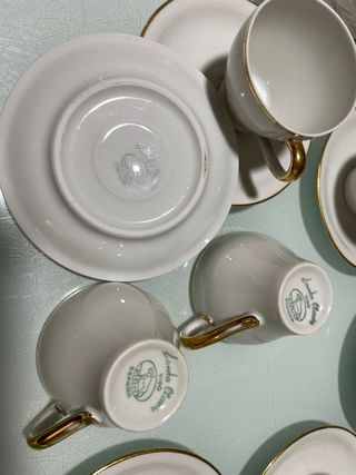 Cafetera y azucarero de porcelana 8 tazas café