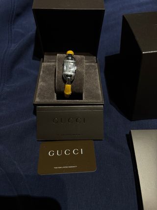 Orologio Gucci in Bambù Argento