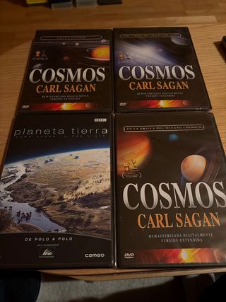 Lote 4 DVDs Cosmos Carl Sagan Planeta Tierra