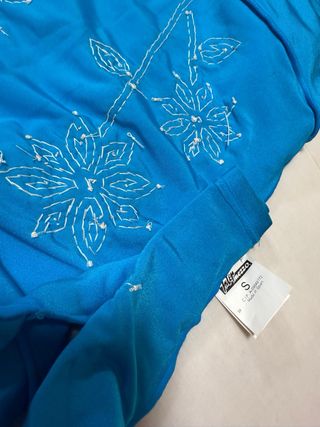 Maillot Gimnasia Flores Lentejuelas 10-12 Años