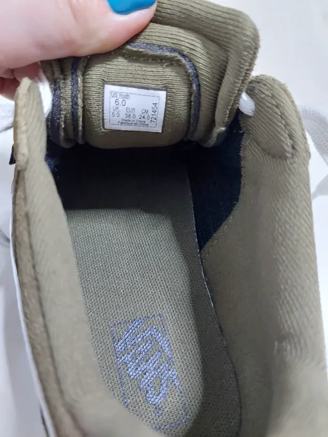 Zapatillas Vans Filmore Verde y Blanco T38