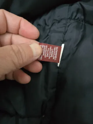 Chaleco Zara Plumas Talla M Verde Oliva