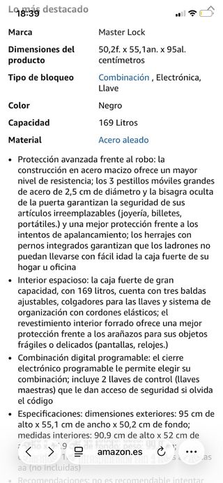 Caja Fuerte XXL sin estrenar