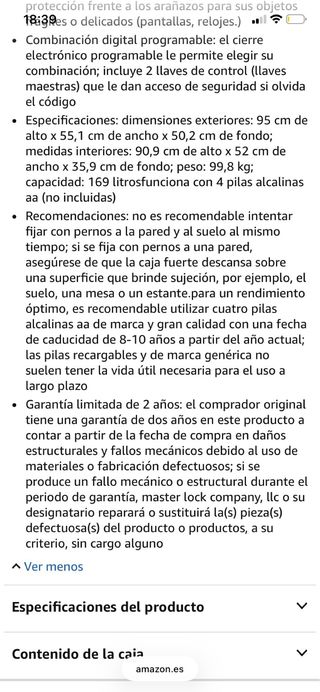 Caja Fuerte XXL sin estrenar