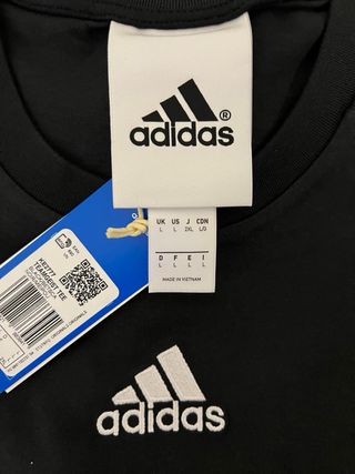 T-shirt Adidas nera taglia L nuova