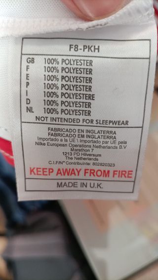 Camiseta Arsenal Nike Talla M Roja