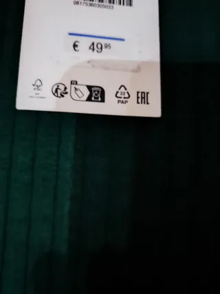 Vestido largo verde de canalé