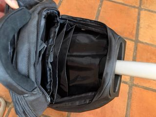 Mochila con ruedas negra