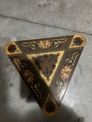 Tavolino vintage intarsiato